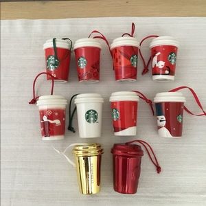 Starbucks Red Cup/ Christmas Cup 10 piece lot